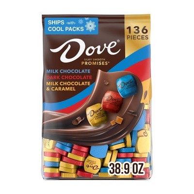 DOVE PROMISES Milk Chocolate, Dark 38.9 Ounce (Pack of 1), Variety Mix