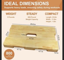 Wood Fitness Board, Exercise Platform or Wooden Exercise For Resist Bands