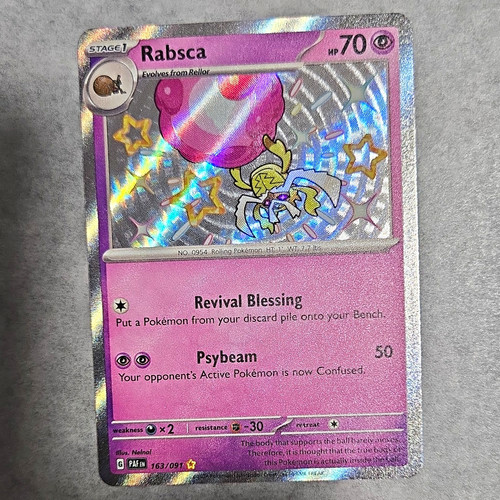 Pokemon TCG Rabsca 163/091 SV Paldean Fates Shiny Rare Holo EN 70HP