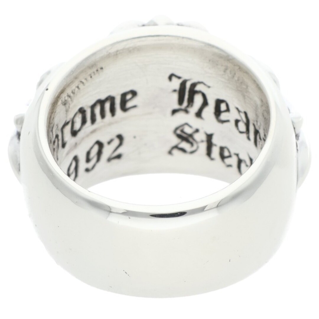 Chrome Hearts FLRL CRS 1dia Floral Cross 1 diamond silver Ring Men's Size Used 6 thumbnail 3