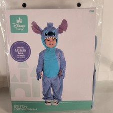 New Disney Stitch Costume Infant Size 3-6 Months Halloween Jumpsuit