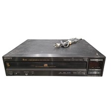 Sony CDP-C505 5 Disc CD Changer Player Tested Working No Remote Black