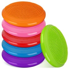 Amylove 6 Pcs Wiggle Seat Inflated Wobble Cushion for Sensory Kid 13 Inch Bal...