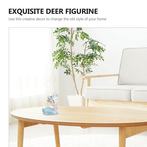  Resin Deer Figurine Elegant Decor Craft Figurines Desktop Decoration - Zdjęcie 7 z 12