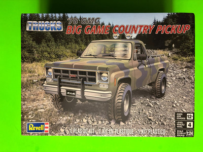 1978 GMC BIG GAME COUNTRY PICKUP TRUCK MODEL KIT 1/24 SCALE REVELL NEW SEALED!!!