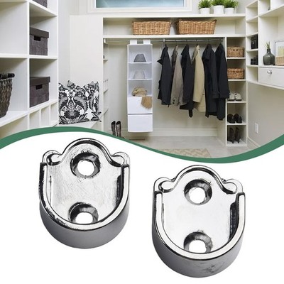 Kleidung Tube Supprt Halterung 2Pcs Haushalt Hardware Rod Socket Support