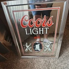 Vintage Coors Light Beer 18” X 14” Original 1983 Mirror Sign Bar Advertising