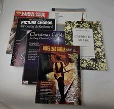 Lot of 6 Guitar Books - Sheet Music - Learning Guitar