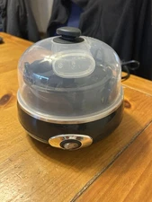 Elite Gourmet Easy Egg Cooker for 7 Eggs Automatic Hard Medium Soft Boiled