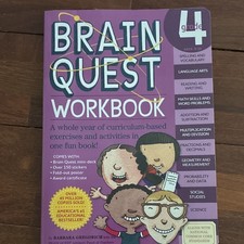 Brain Quest Workbook Grade 4 by Barbara Gregorich, Education, Award Certificate