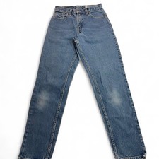 Vintage 2001 Levi's 550 Jeans Relaxed Tapered Leg Size 5 Jr High Rise