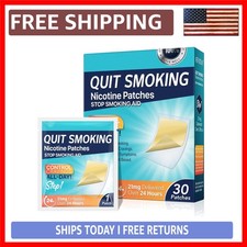 Stop Aid Patches - Step 1, 30 Count, 21mg Nicotine Delivery for Effortless Qu...