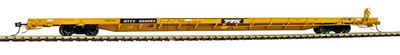 Atlas HO Scale ACF 89' F89-J Flatcar/Triple Hitches TTX/RTTX (Yellow) #601325