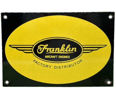 #ad #ad VINTAGE FRANKLIN MOTORS PORCELAIN SIGN DEALERSHIP GAS STATION SERVICE MOTOR OIL $114.50