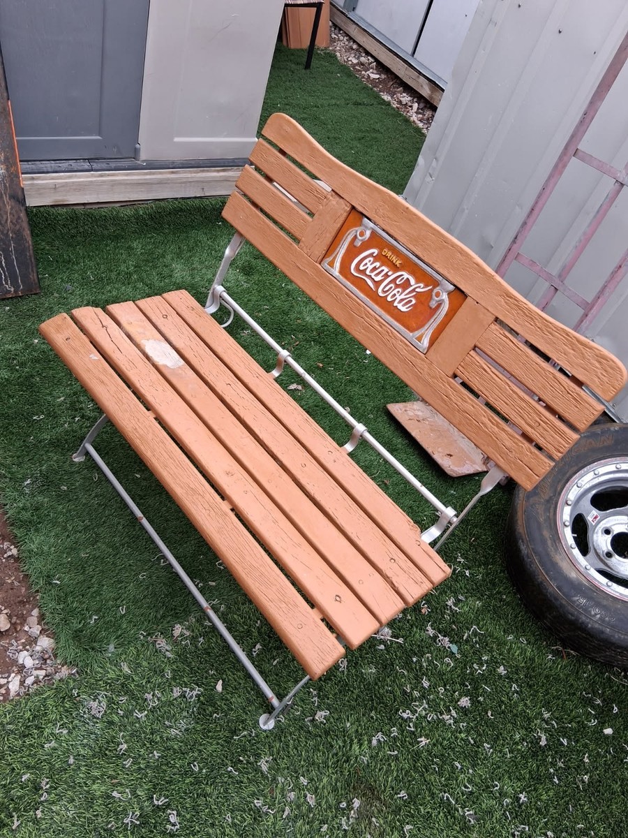 Coca-Cola ベンチ3台 Foldable Vintage Coca Cola Bench | eBay