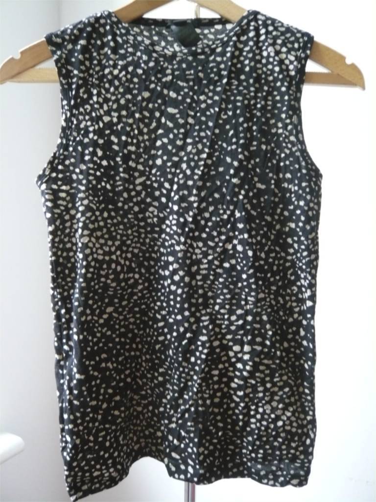 Alessandro Dell Acqua‎ T shirt smanicata stampa intima leopardo saint laurent