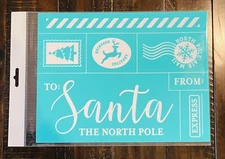 North Pole Air Mail Chalk Couture Transfer - Brand New - 8.5x11