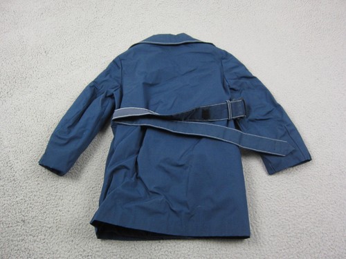 Vintage Sears Disco Jacket Youth Size 8 Blue Trench 60s 70s Boys Coat Overcoat - Picture 16 of 16