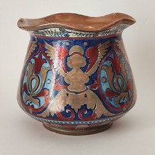 Cache-pot a lustro con angeli  - Alfredo Santarelli - Gualdo Tadino (cod. 1331)