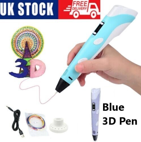 3D Print Drawing Pen Set With 3 Colour PLA Filaments for Kids Birthday XMAS Gift - Picture 2 of 19