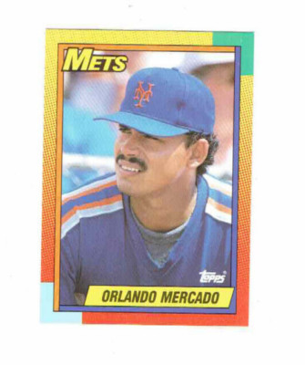 Orlando Mercado Mets Catcher 73T Topps 1990 Baseball Card | eBay