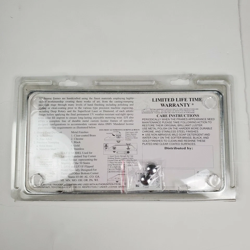 Marco de matrícula Infiniti de metal M35 G35 G37 Foto 2 de 4