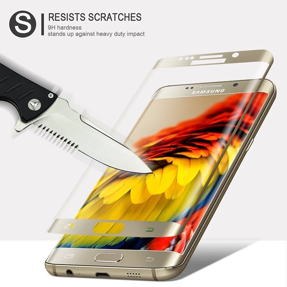 3D 弯曲全覆盖优质钢化玻璃三星 Galaxy S6 S7 Edge Plus — 第 4/4 张图片