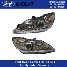 921013M000 921023M000 OEM Front Head Lamp LH+RH SET For Hyundai Genesis 2009-14