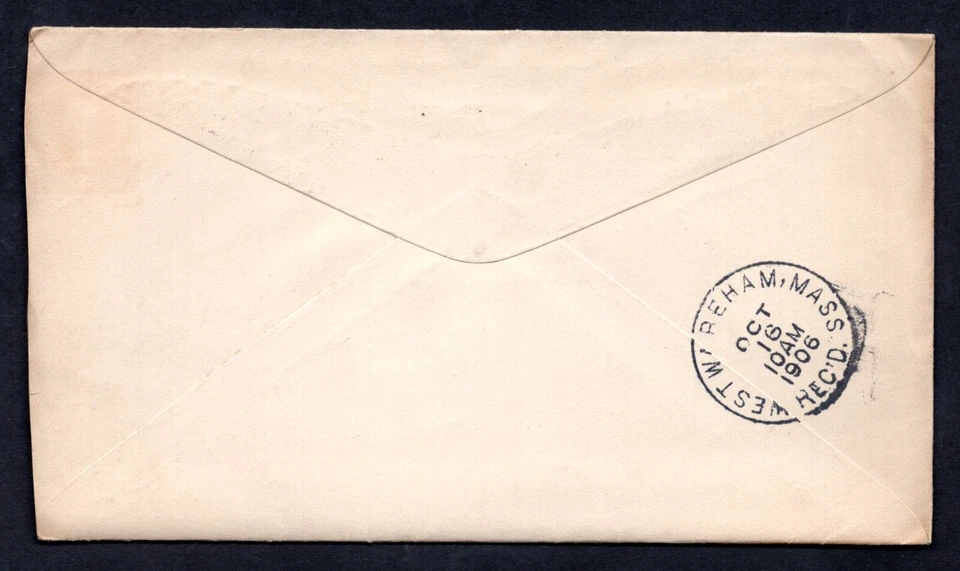 US 1906 ADVERTISING THE OLIVER TYPE WRITER BOSTON, MASS. TO W. WAREHAM RARE - Image 2 of 2