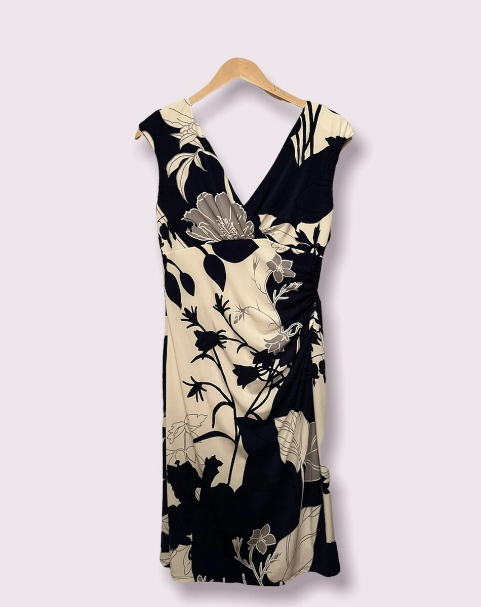Ralph lauren floral sales print ruched dress