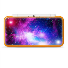 Skins Decal Wrap for Nintendo 2DS XL - stars galaxy red blue purple gasses