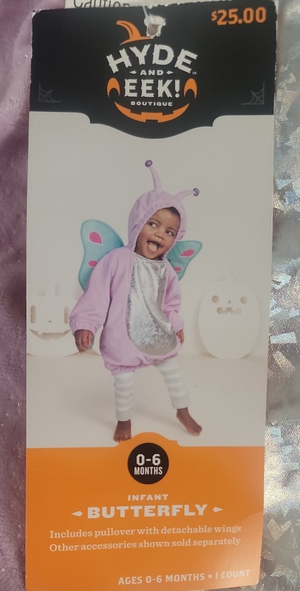 Hyde & EEK Infant Girls 1-pc Hooded Top Butterfly Theme Halloween