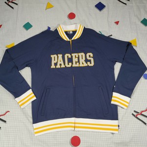 pacers nba indiana era zip warm track jacket mens