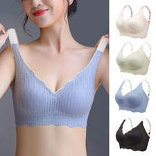 Womens Sport Bras Seamless Wire Free Weight Support Tank Sports Yoga Sleep Bra  