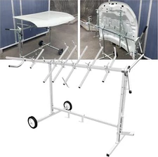 Automotive Paint Stand, 360º Rotating Paint Rack For Auto Door Panel Hood Hanger