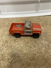 Rare Vintage  4"  Tonka Orange & White Pickup  truck  Made In USA