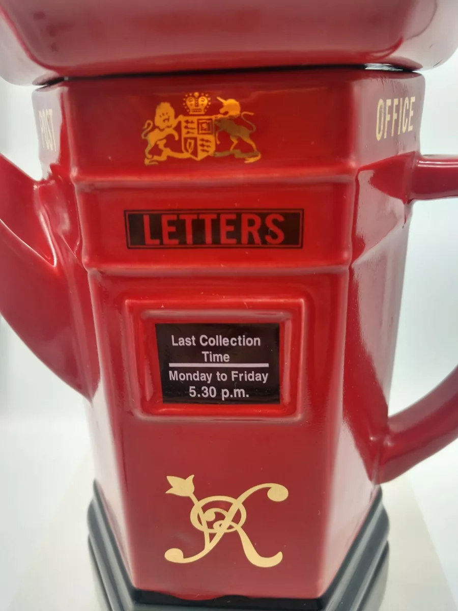 Tea Pot with lid Memories of London Series Red Post Box London