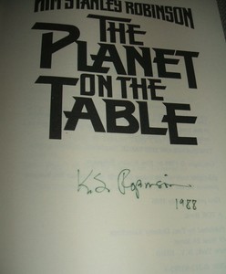 Author-signed-1986-First-Edition-The-Planet-on-the-Table-by-Kim-Stanley-Robinson