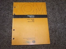 John Deere 990 Excavator Factory Operator Owner User Guide Manual OM T80859