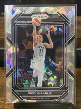 Nikolina Milic - 2023 Prizm WNBA - Cracked Ice #28 - Rookie 1st Card - Lynx