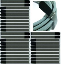 30x Hook and Loop cable ties FK 40 cm x 40 mm black Hook and Loop straps cable Hook and Loop with eyelet