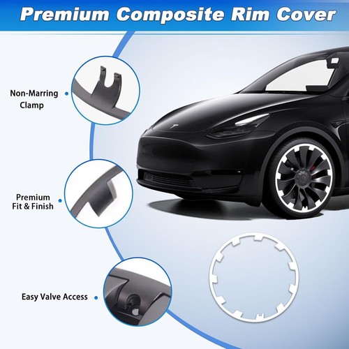 4PC Wheel Protector for Tesla Model Y 21 inch Wheel Protectors ABS Rim Protector - Picture 9 of 11