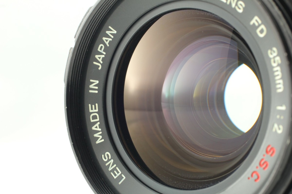 EXC+5 w/Hood] Canon FD 35mm F2 SSC S.S.C. Wide Angle MF Lens