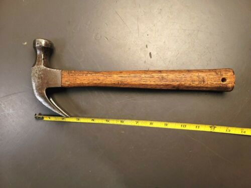 Vintage Vaughan S16 16 oz Claw Hammer Octagon Neck Old Hammer Tool - Picture 6 of 10