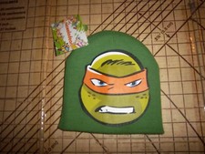 YOUTH ONE SIZE GREEN REVERSIBLE NICKELODEON TMNT KNIT HAT - NWT