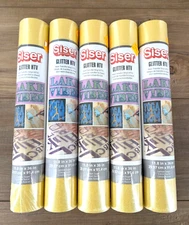 Siser color: Lemon Sugar lot of 5 Glitter HTV heat transfer vinyl rolls NEW