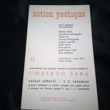 Action Poetic Licence Branded Backlash No #31 Umberto Saba Review Quarterly Oct
