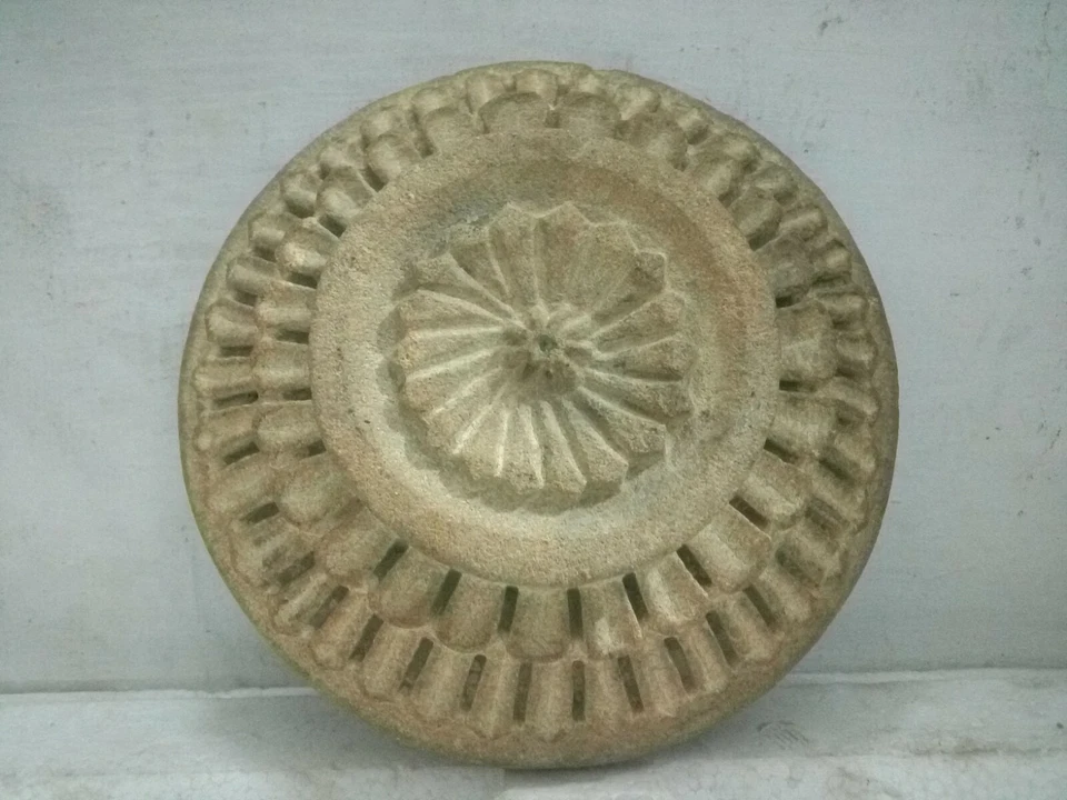 Tigela de pedra esculpida original antiga genuína à mão exclusiva Heritage House - Imagem 4 de 4