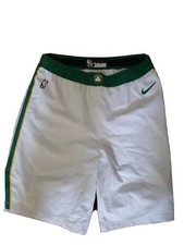 Daniel Theis Boston Celtics Nike White NBA Authentic Game Worn Shorts Size 44+2