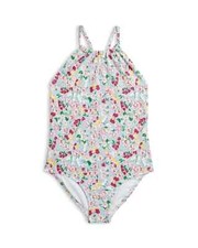 Polo Ralph Lauren Kids Girl's Pink Floral Halter One-Piece Swimsuit Size 3T